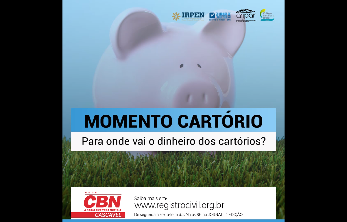 Momento Cartório: confira o boletim geral divulgado hoje (06) na rádio CBN